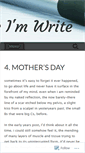 Mobile Screenshot of becauseimwrite.net